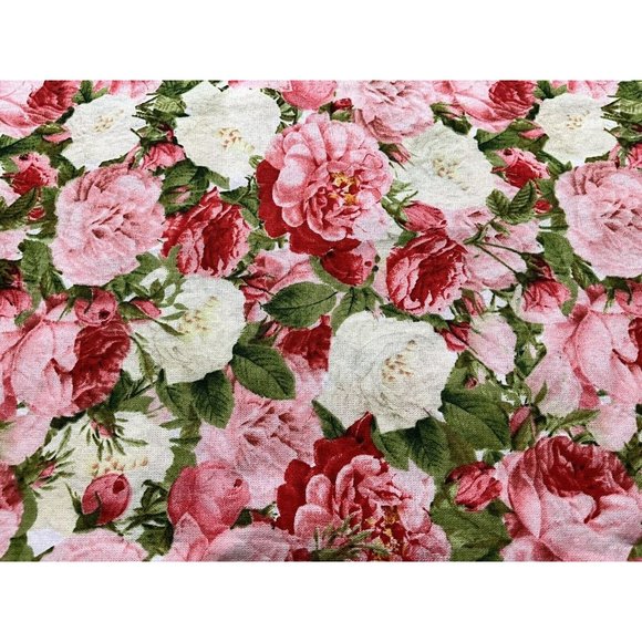 Candace Allen Vintage Rose Bouquet by David Textiles Cotton   3 Yards x 44" Wide - Picture 3 of 15